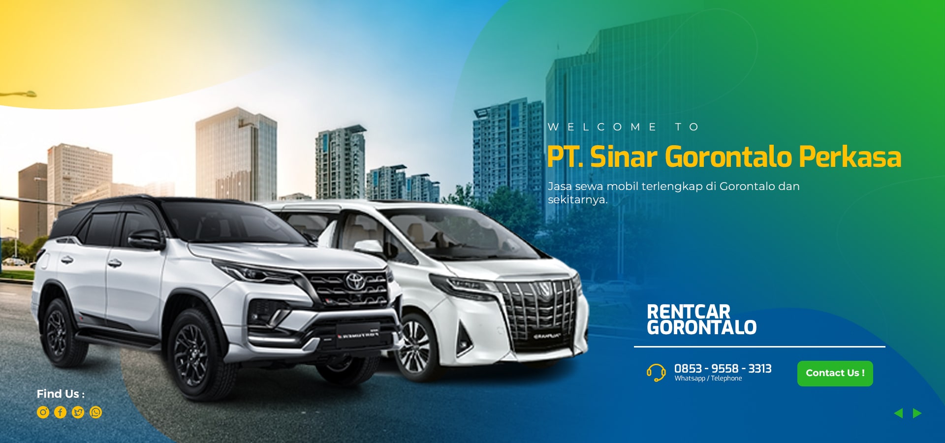 Rental mobil terbaik di Gorontalo